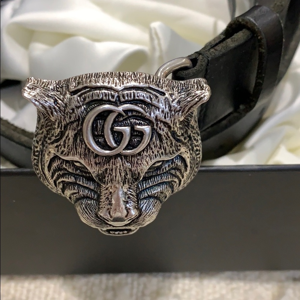 Unisex Gucci tiger head belt. 95-38. Perfect.